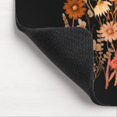 Kerndruckdruck Pressed Blume Blauer Herbst Mousepad (Ecke)
