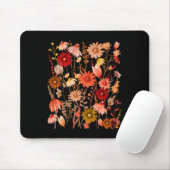 Kerndruckdruck Pressed Blume Blauer Herbst Mousepad (Mit Mouse)
