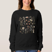 Kerne Blume und Schmetterlinge Sweatshirt (Vorderseite)
