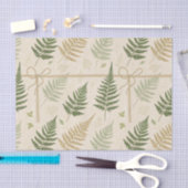 Kerne Fern-Blätter Drucktissue Paper Seidenpapier (Handwerk)