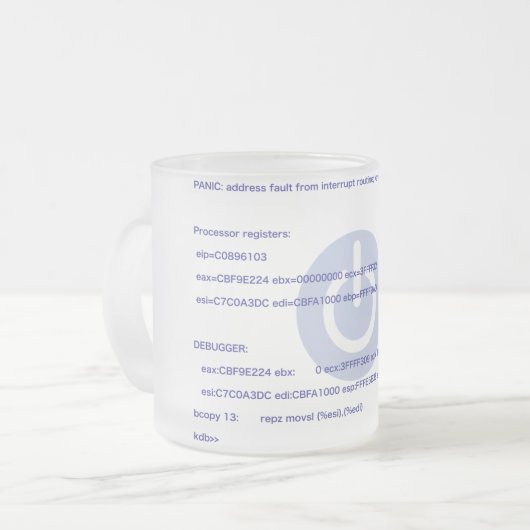 Kernel_Panic Mattglastasse (Vorderseite Links)