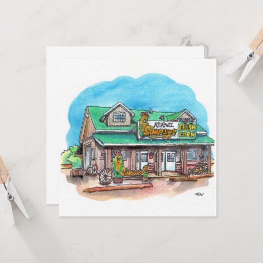 Kernel Simpsons Zuckermais Karte (Vorderseite/Rückseite Beispiel)