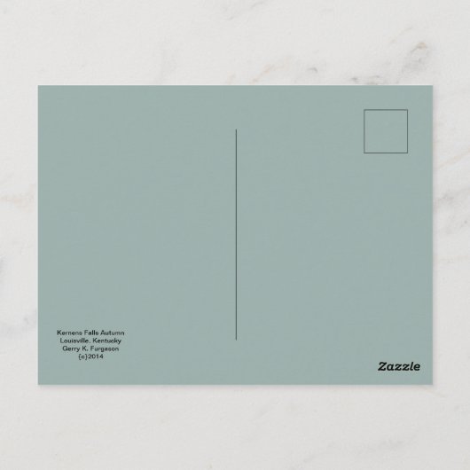 "KERNENS FALLS AUTUMN" POSTKARTE (Rückseite)