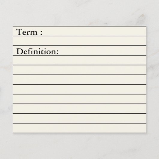 Kernfach-Flashkarten für akademische Planer (Vorderseite)