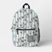 Kernfall-Blüten-Individuelle Name Bedruckter Rucksack (Vorderseite)