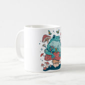 Kernfrosch auf Pilzhütte Kaffeetasse (Vorderseite Links)