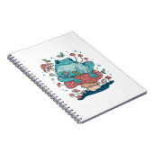 Kernfrosch auf Pilzhütte Notizblock (Rechte Seite)