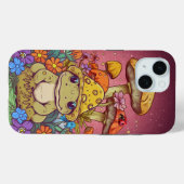 Kernfrosch-Blume-Pilze Case-Mate iPhone Hülle (Rückseite (Horizontal))