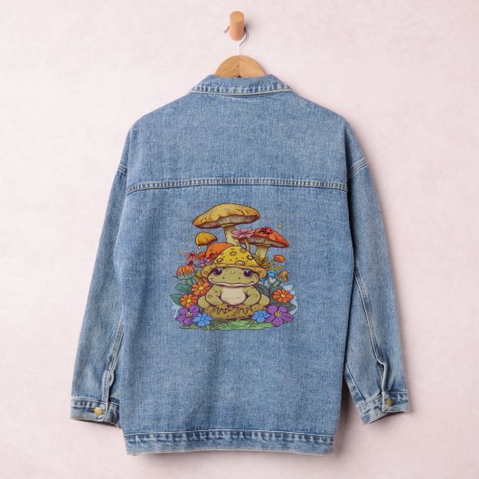 Kernfrosch-Blume-Pilze Jeansjacke (Hangar)