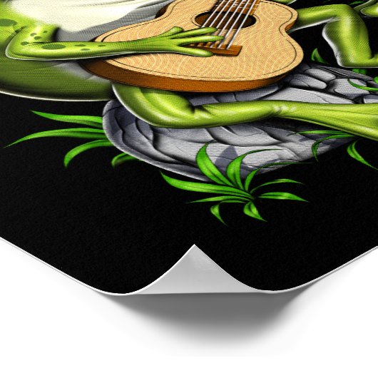 Kernfrosch-Camping Poster (Ecke)