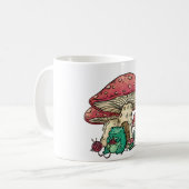 Kernfrosch mit Champignon Kaffeetasse (Vorderseite Links)