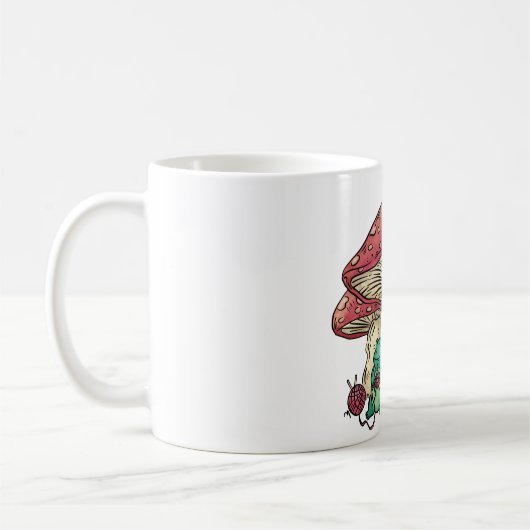 Kernfrosch mit Champignon Kaffeetasse (Links)