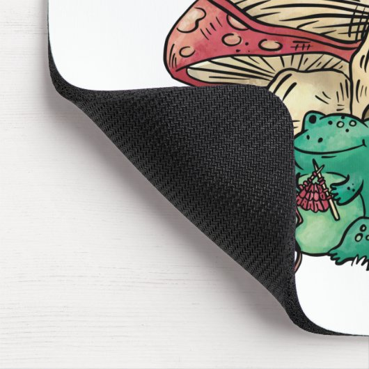 Kernfrosch mit Champignon Mousepad (Ecke)