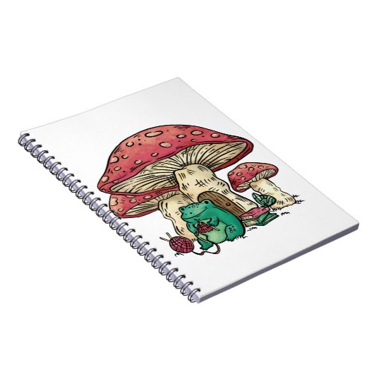 Kernfrosch mit Champignon Notizblock (Rechte Seite)