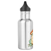 Kernfrosch mit Pilz Edelstahlflasche (Links)