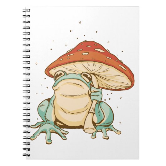 Kernfrosch mit Pilz Notizblock (Vorderseite)