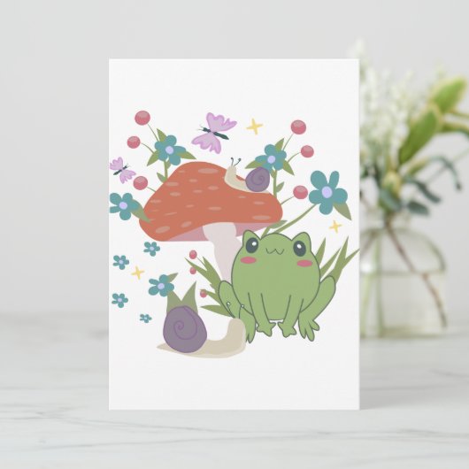 Kernfroschpilz Einladung (Stehend Vorderseite)