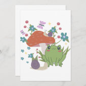 Kernfroschpilz Einladung (Vorne/Hinten)