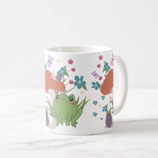 Kernfroschpilz Kaffeetasse (VorderseiteRechts)