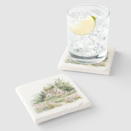 Kerngarten-Hütte Steinuntersetzer (Seitenansicht)