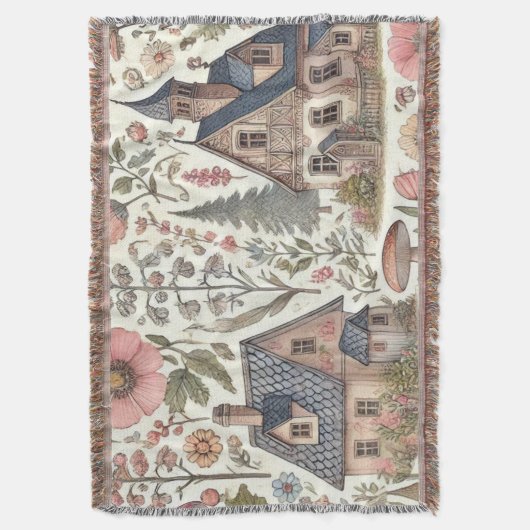 Kerngehäuse Pilz- und Blumenmuster Decke (Vorderseite Vertikal)