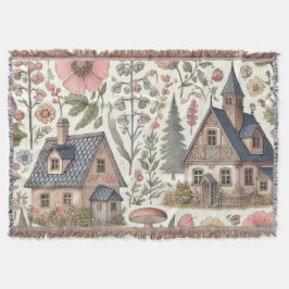 Kerngehäuse Pilz- und Blumenmuster Decke