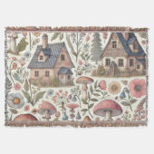 Kerngehäuse Pilz- und Blumenmuster Decke (Vorderseite)