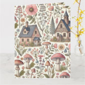 Kerngehäuse Pilz- und Blumenmuster Karte (Gelbe Blume)