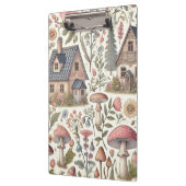 Kerngehäuse Pilz- und Blumenmuster Klemmbrett (Links)