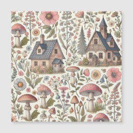 Kerngehäuse Pilz- und Blumenmuster Magnetkarte