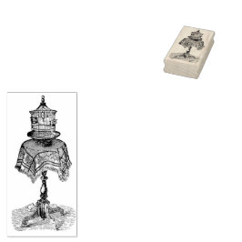 Kerngehäuse Vintager Vogelkäfig Briefmarke Gummistempel