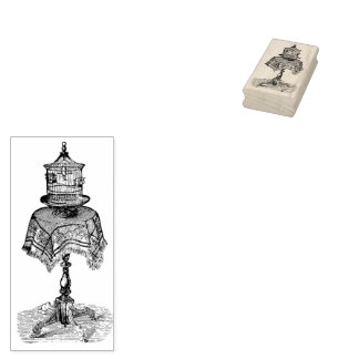 Kerngehäuse Vintager Vogelkäfig Briefmarke Gummistempel