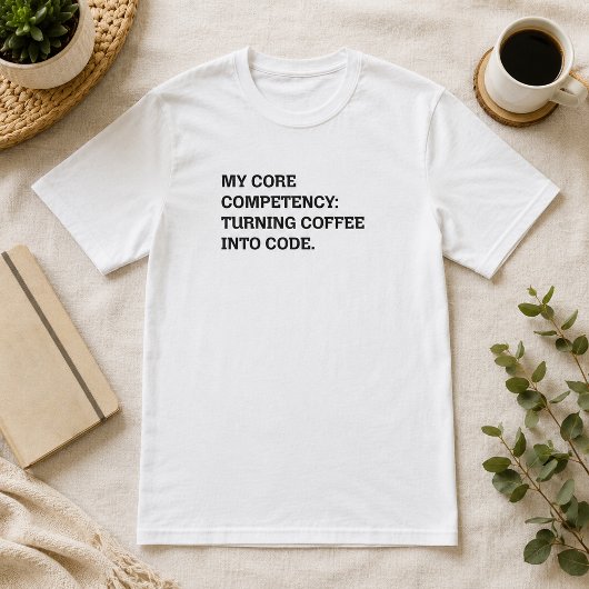 Kerngeschick: Kaffee in Code verwandeln T-Shirt