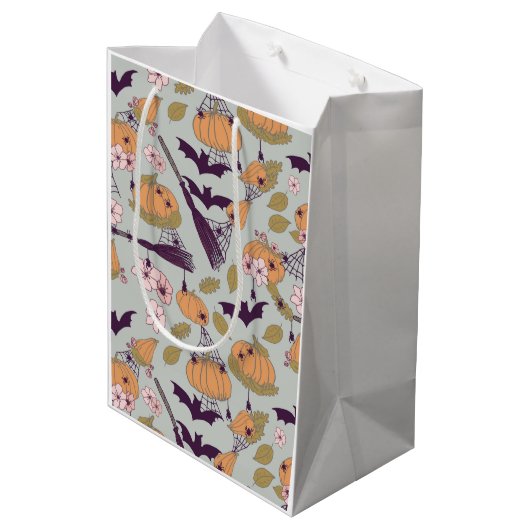 KernHalloween Mittlere Geschenktüte (Rückseite Schrägansicht)