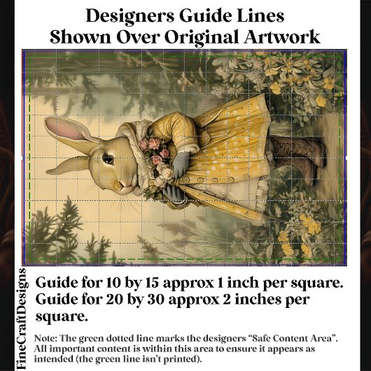 Kernkaninchen, Blume, Gelbe CK5-Decoupage Seidenpapier