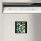 Kernkraft Ja Bitte Saubere Energie Blumen Magnet (In Situ (Geschirrspüler))
