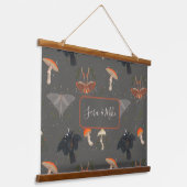 Kernmotte-Schmetterling Personalisiert Wandteppich Mit Holzrahmen (Gewinkelt)