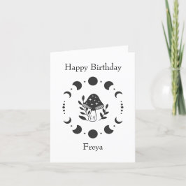 Kernnetz Moon Phase Geburtstags Grußkarte Karte