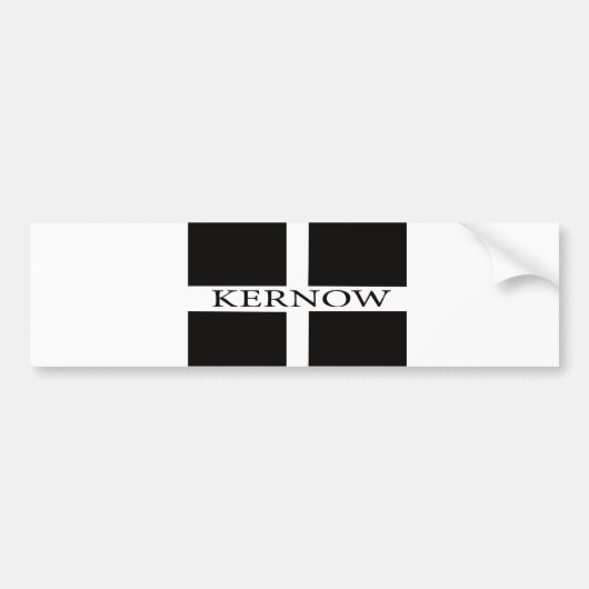 Kernow (Cornwall)-Flagge Autoaufkleber (Vorne)