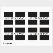Kernow (Cornwall)-Flagge Rechteckiger Aufkleber (Blatt)