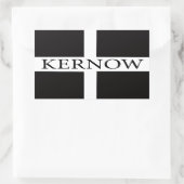 Kernow (Cornwall)-Flagge Rechteckiger Aufkleber (Tasche)