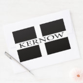 Kernow (Cornwall)-Flagge Rechteckiger Aufkleber (Umschlag)