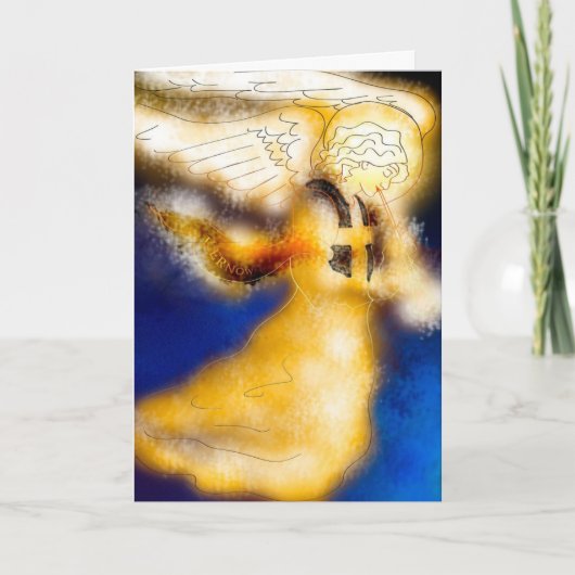 Kernow Engels-Weihnachtskarte Feiertagskarte (Vorderseite)