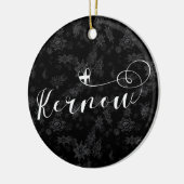 Kernow Flag in Herz, Kornisch, Cornwall Keramik Ornament (Links)