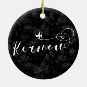 Kernow Flag in Herz, Kornisch, Cornwall Keramik Ornament