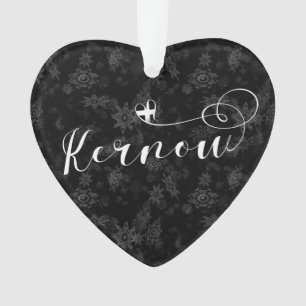 Kernow Flag in Herz, Kornisch, Cornwall Ornament