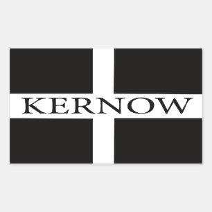 Kernow-Flagge (Cornwall) Rechteckiger Aufkleber