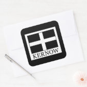 Kernow Quadratischer Aufkleber (Umschlag)