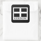 Kernow Quadratischer Aufkleber (Tasche)