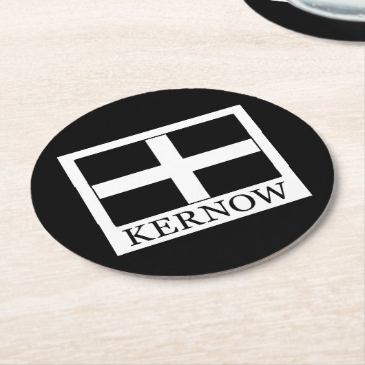 Kernow Runder Pappuntersetzer (Angewinkelt)